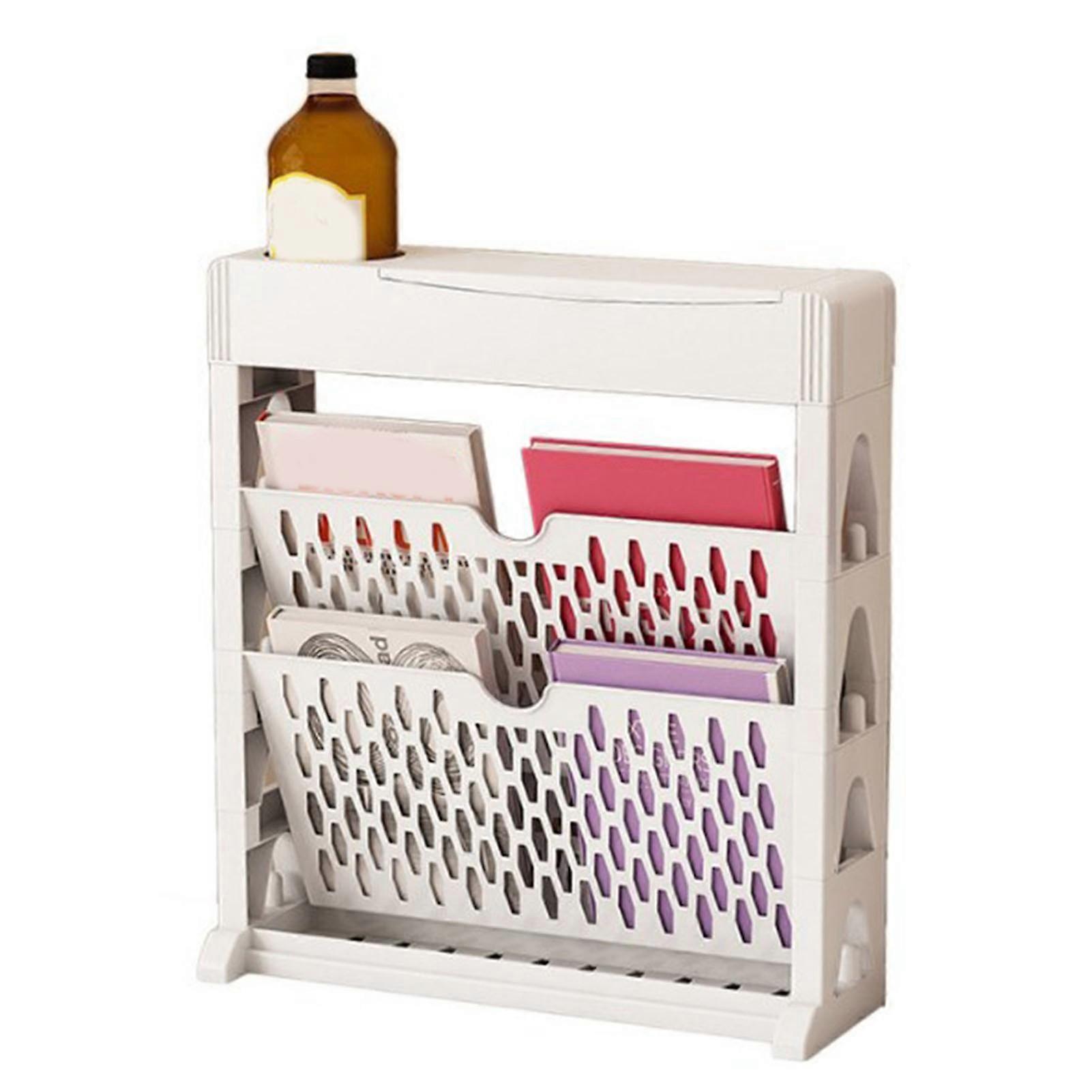 Bookshelf Multipurpose Simple Style Large Capacity Single Row Space Saving Multilayer Book Storage Shelf Double Layers Bookshelf