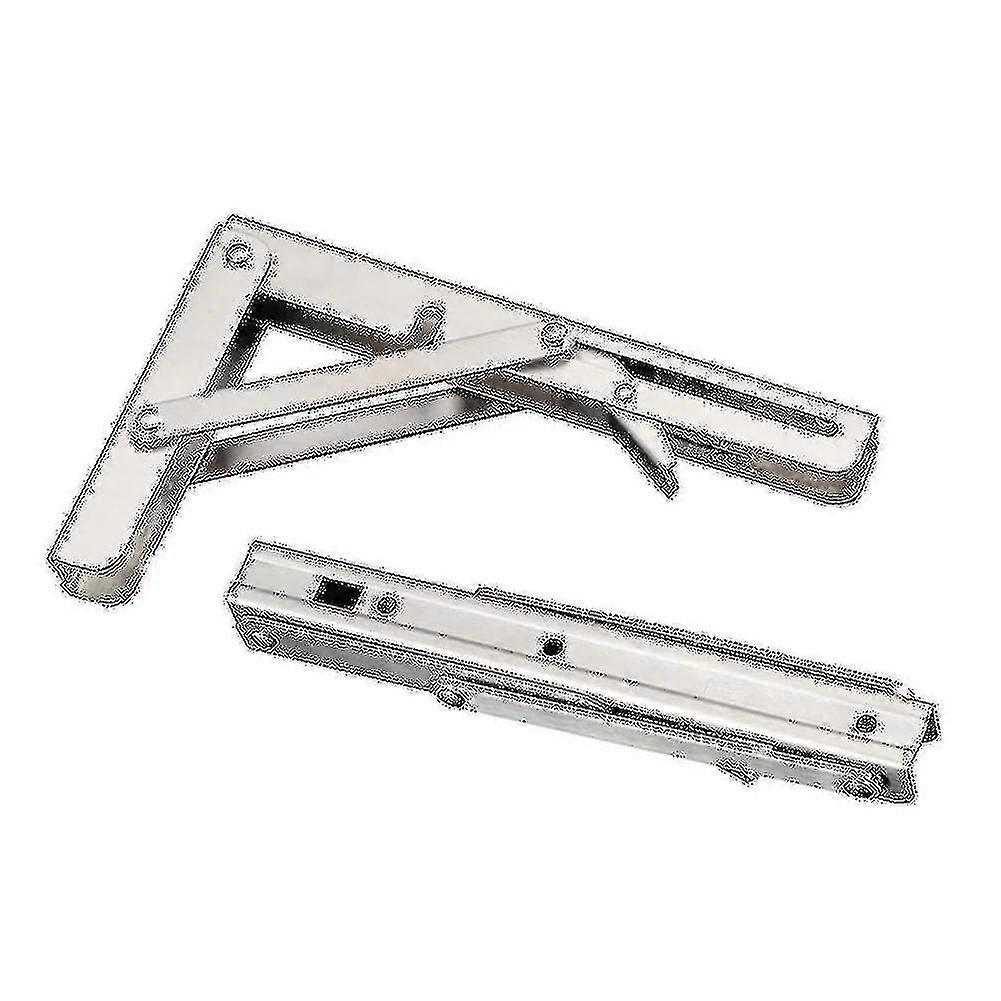 2pcs Stainless Steel Folding Stand Load Heavy Bracket For Folding Table Wall Shelf-CE