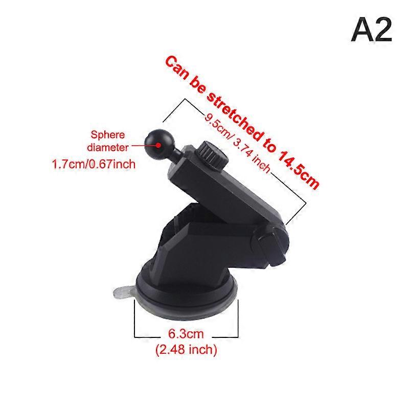 Plastic Car Telescopic Long Arm Bracket Ball Suction Cup Base Auto Mobile Phone Support