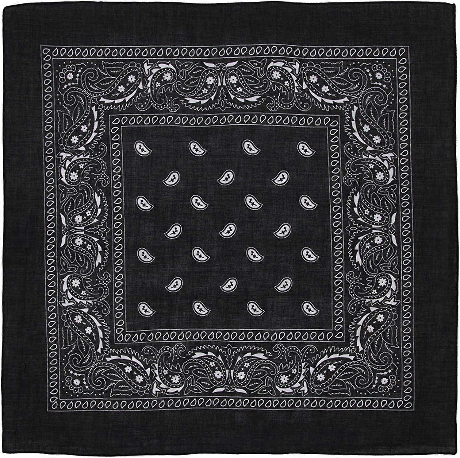 Grand Bandana Cachemire en coton (22 « x 22 »)