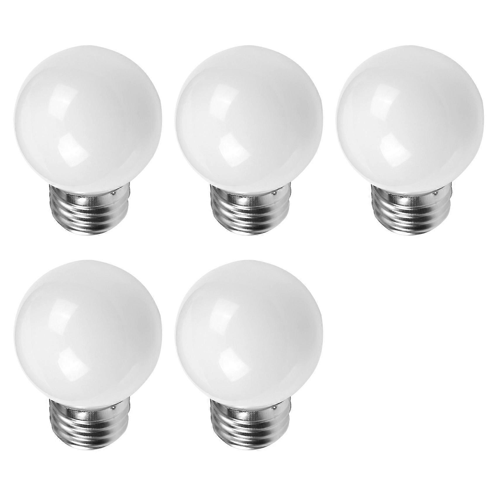 5 Pieces E27 0.5w Ac220v White Incandescent Lamp Bulb Decoration Lamp