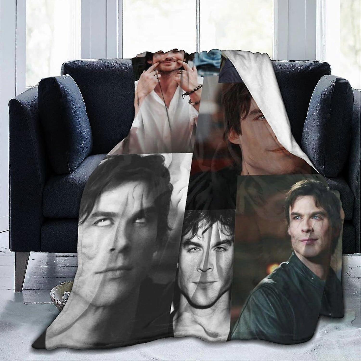 Timothee Chalamet بطانيات لينة مخطط مريح ودافئ من الصوف الفانيلا بطانية ستوكات مضادة للبيلينغ أفخم Bjvrivjh4062