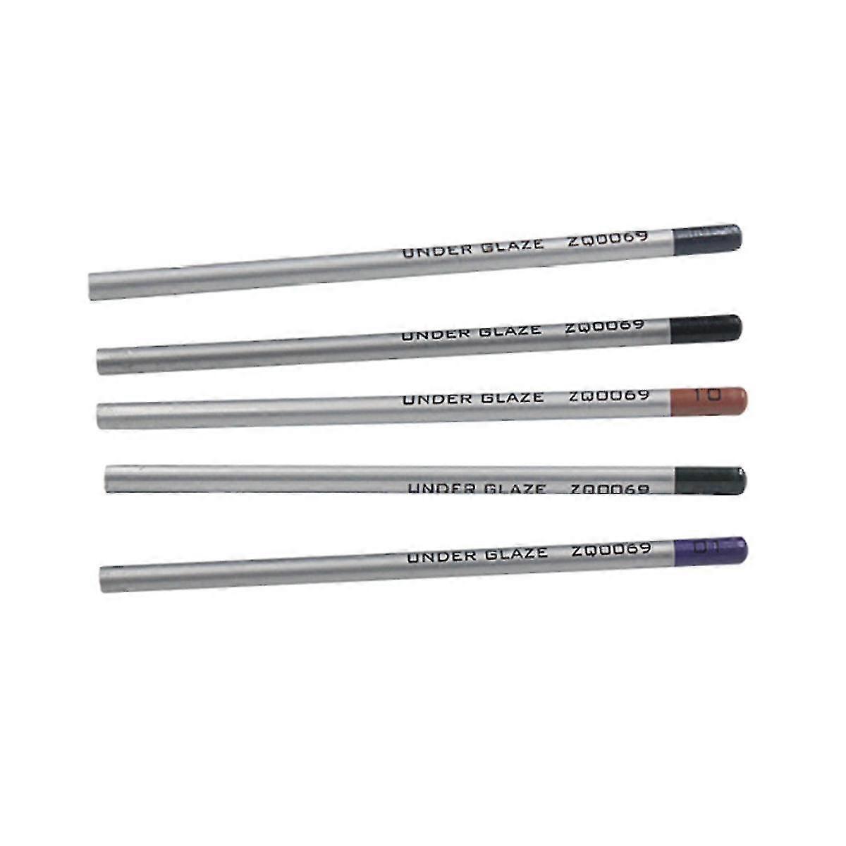 溶融ガラスを飾るための陶器用の5個の釉薬鉛筆と釉薬セラミックスBの下