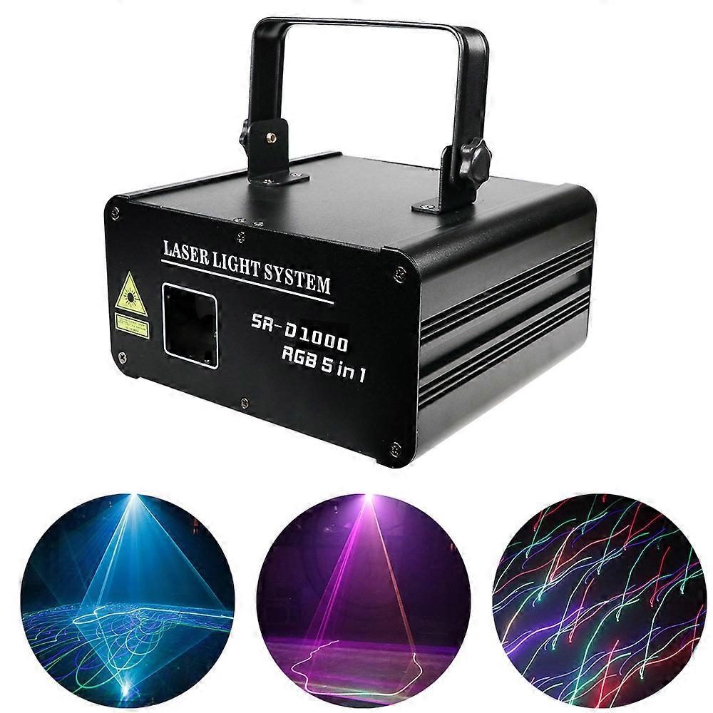 Mini Patterns RGB Laser Projector Light Disco DJ Lights RGB Party Lighting for Stage Decoration with Sound Activated Par Light