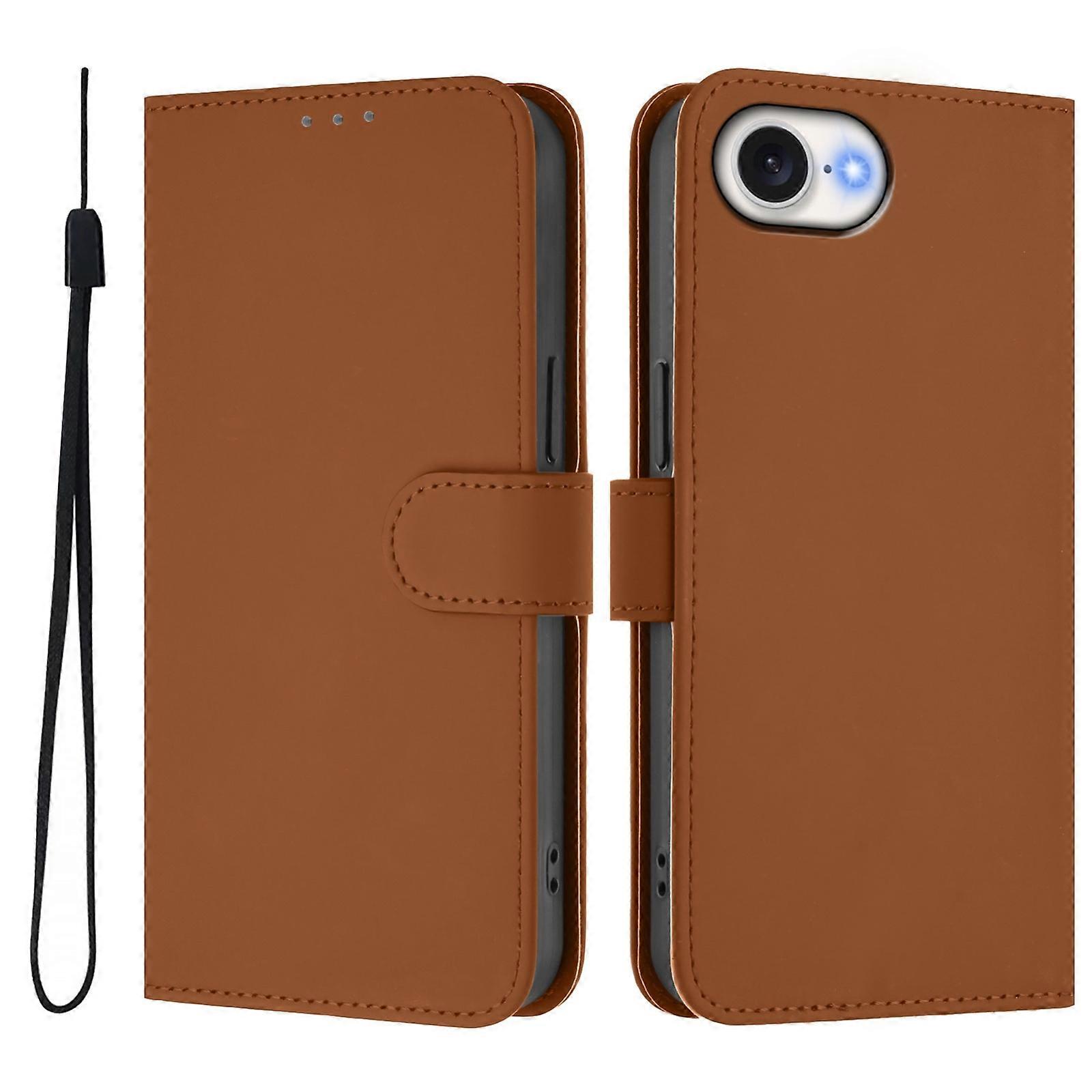 Skin Feel Leather Phone Case For iPhone SE 2024