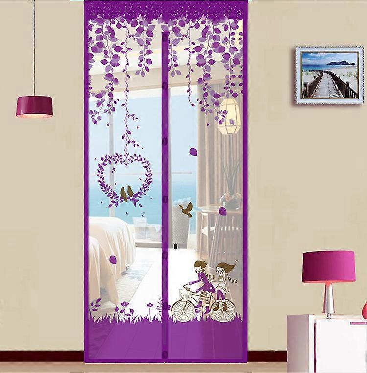 Curtain Net Magic Door Mesh Fastening Fly Insect Bug Mosquito Screen Home Decor-90x210CM