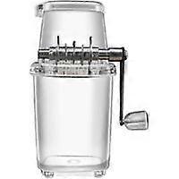 Manual Ice Crusher Shaver Shaved Ice Machine Stainless Steel Ice Breaker Ice Crusher for Quick Crushing - Transparent
