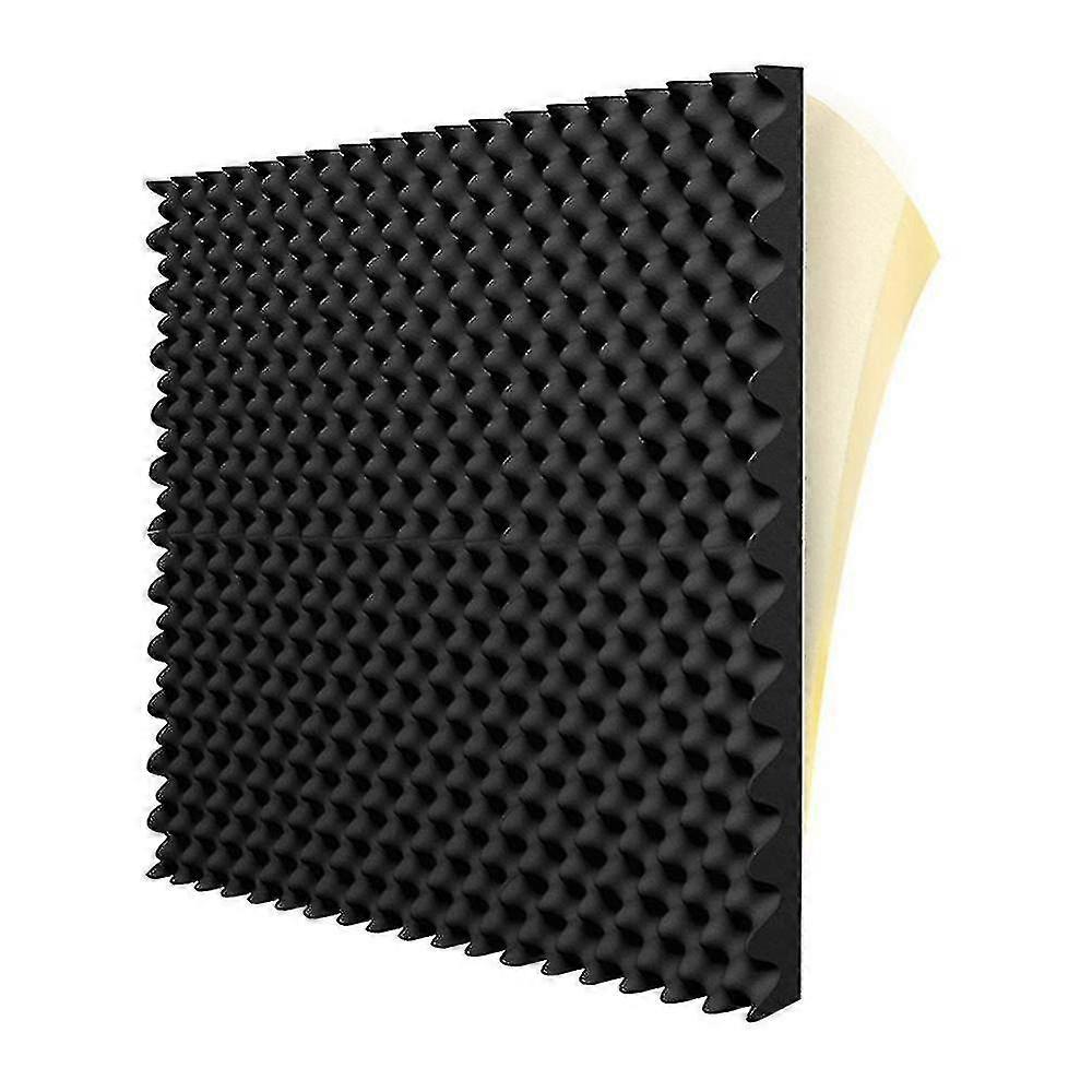 6パック粘着性音響フォームパネル耐火防音処理壁パネル、ノイズを低減