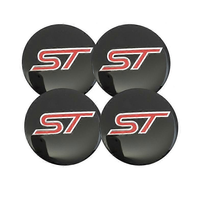 4 יחידות 56.5 מ"מ אלומיניום ST לוגו גלגל רכב כובעי מרכז סמל פורד פוקוס פיוז'ן אוורסט אסקייפ אקספלורר קצה מונדיאו פיאסטה קוגה |מדבקות לרכב|