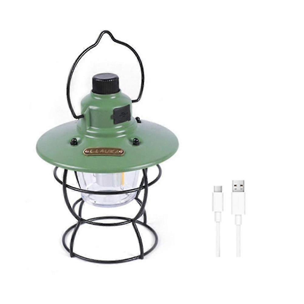 Retro Camping Lights Waterproof Horse Lanterns Tent Lamp Usb Rechargeable Emergency Portable Horse