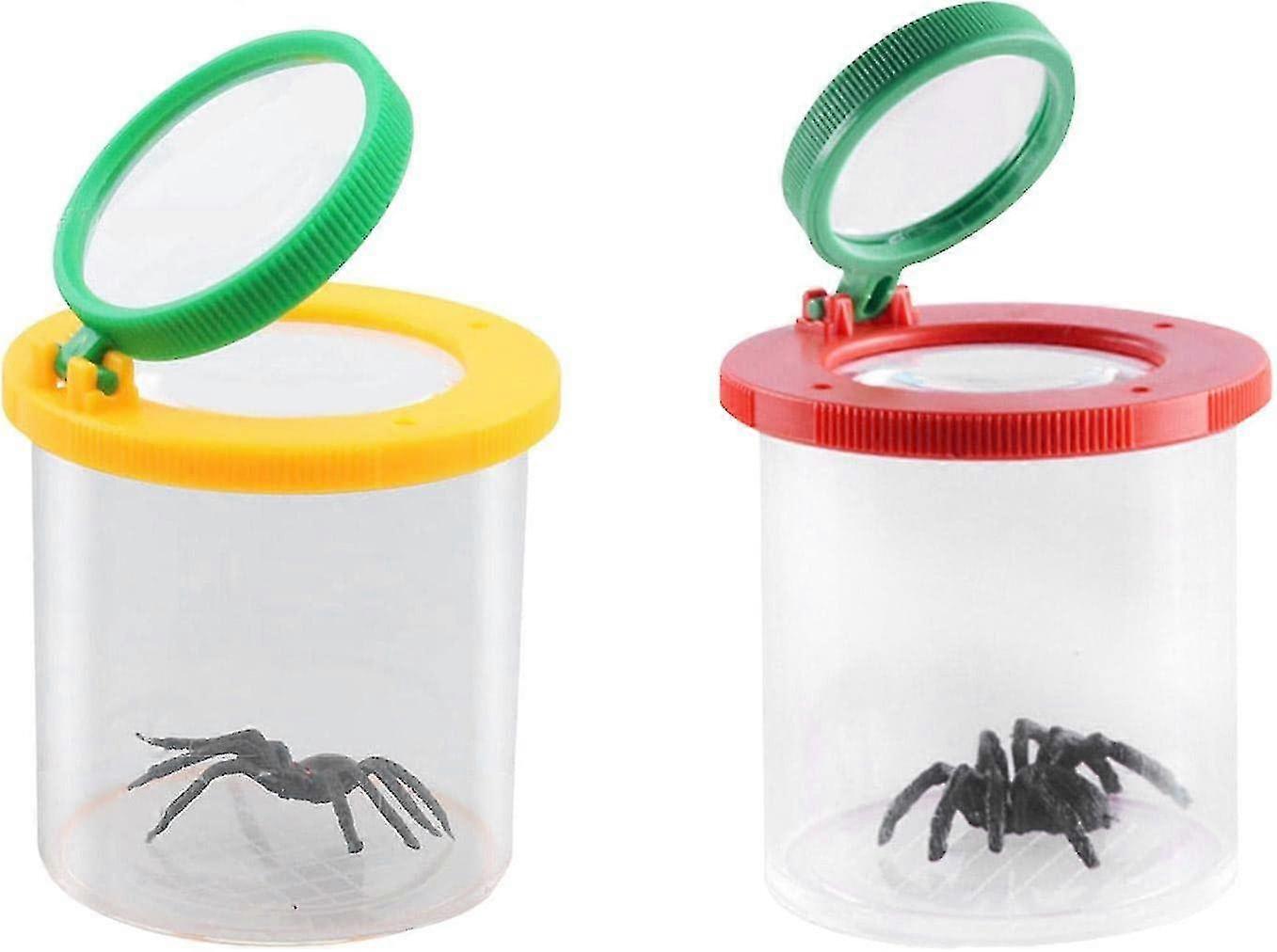 Bugs Catcher For Kids With A Spider Toy Bugs Magnifier Insect Magnifying Jar Backyard Explorer Collecting Science Kit For Childrendi Man Jia And Kids