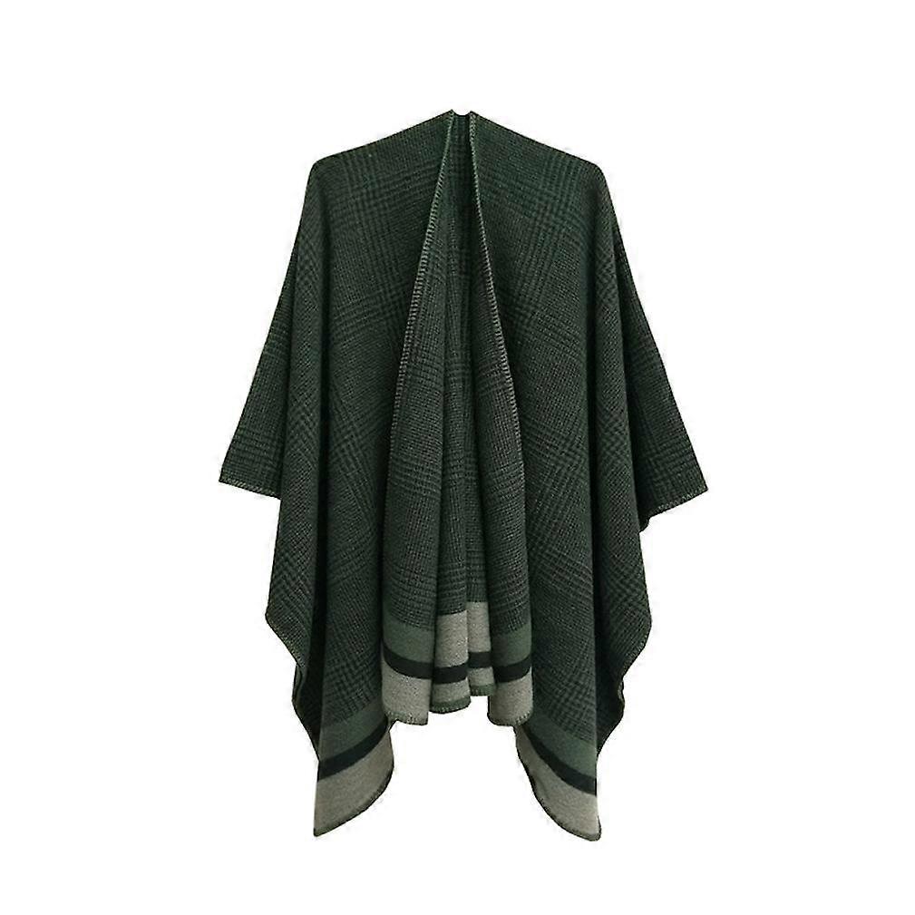Warm Shawl Scarf Open Front Poncho Winter Cardigant for Lady