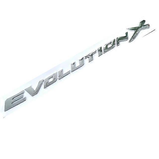 Evolution X Letters ABS Plastic Car Styling Emblem Badge Automobile Refitting Trunk 3D Sticker Decal for Mitsubishi Lancer EVO