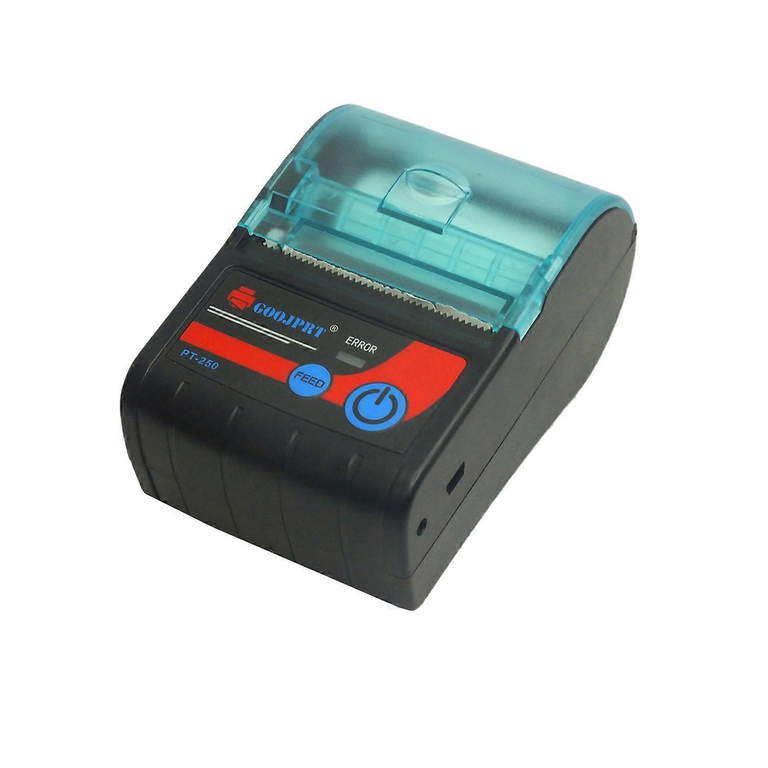 58mm Thermal Receipt Printer Portable Wireless Printer BT Connection Use with APP 1 Roll Paper Inside Compatible with Windows Android iOS for Supermar