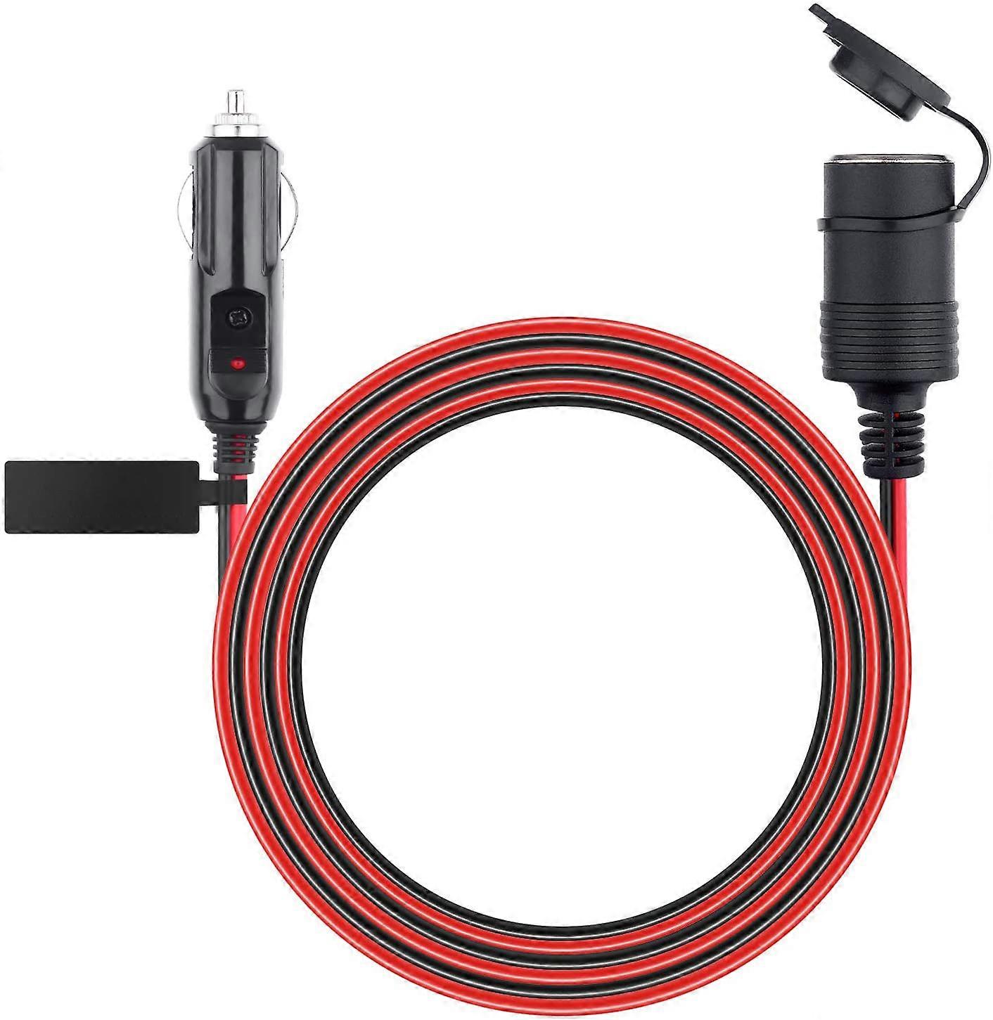 Extension Cable for Cigarette Lighter Socket with Safety Features