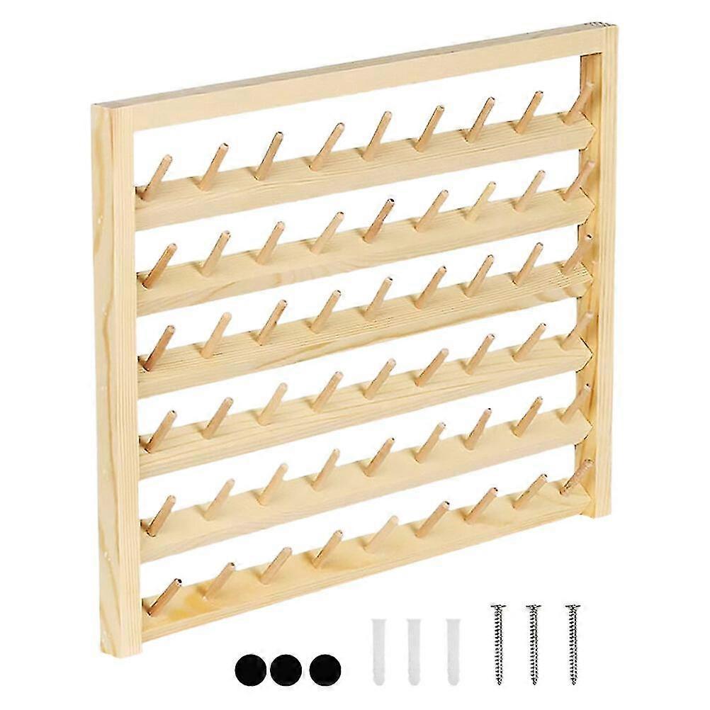 1 Set Braid Rack Thread Holder Spool Holder Embroidery Thread Holder Wood Spool Holder