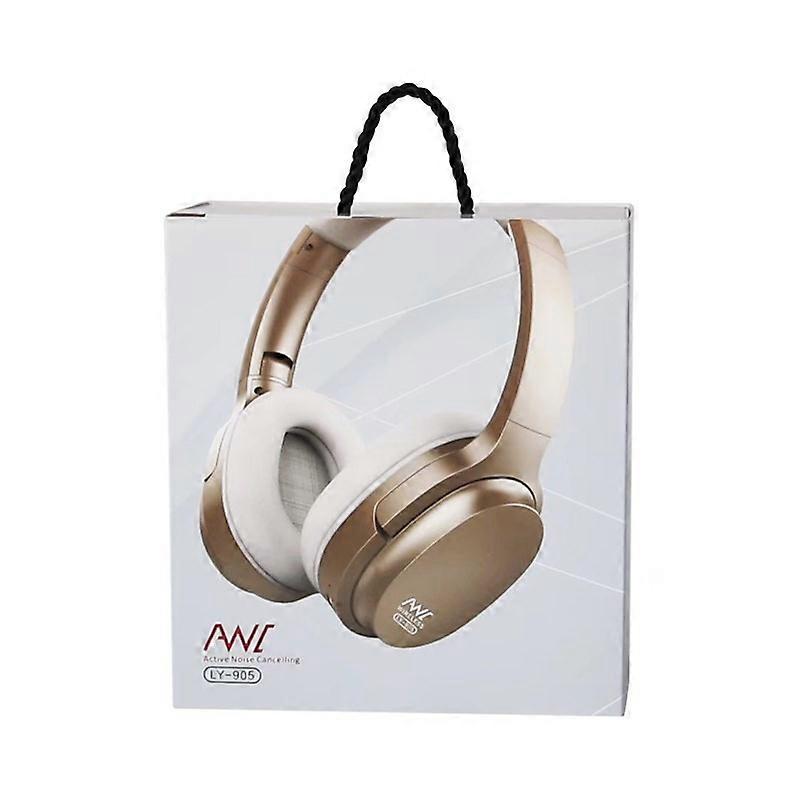 New LY905 ANC active noise reduction wireless bluetooth headset foldable professional music gaming headset with microphone