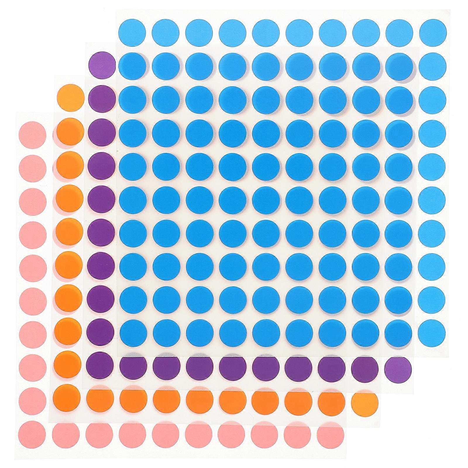 16 Pcs Color Dot Stickers Adhesive Labels Circle Dot Labels Dot Stickers Small