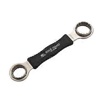 4 en 1 Herramienta de eje Herramienta de reparación de bicicleta Pedalier Llave de herramienta de acceso Llave de eje de acero inoxidable