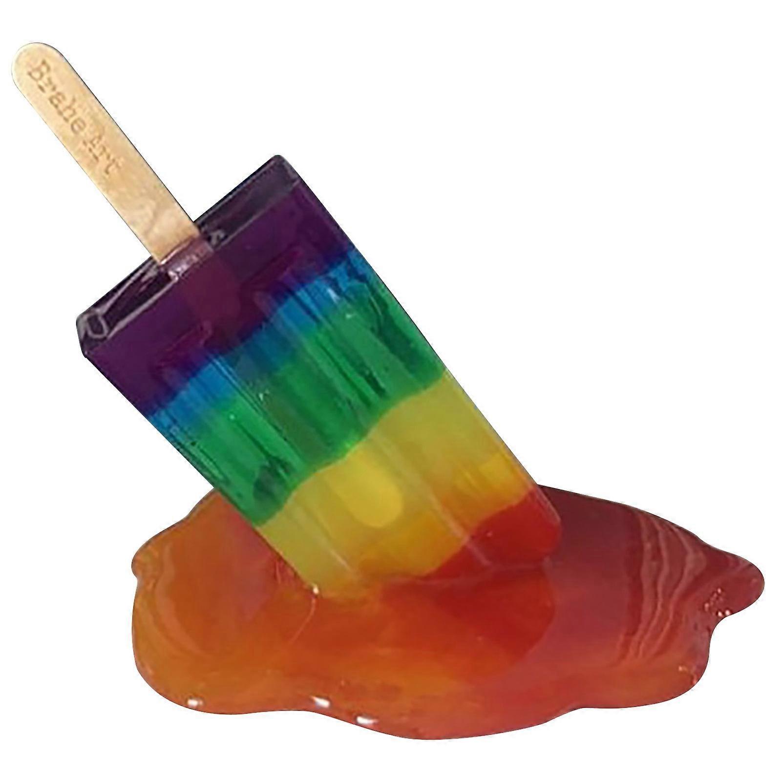 Resin Ornament Artificial Home Decoration DIY Melting Ice Cream Sculpture Art Craft for Table