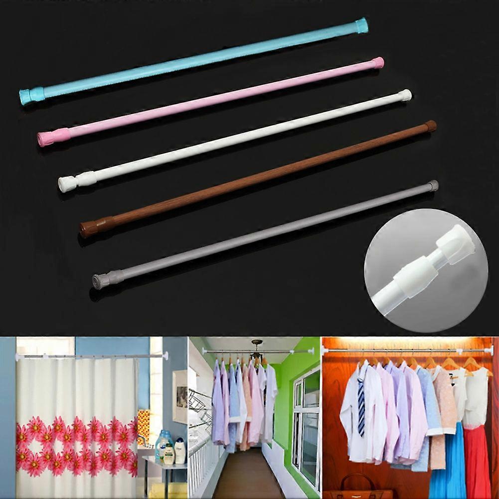 Extendable Telescopic Spring Loaded Tension Curtain Voile Net Shower Rod Pole JIKAIX