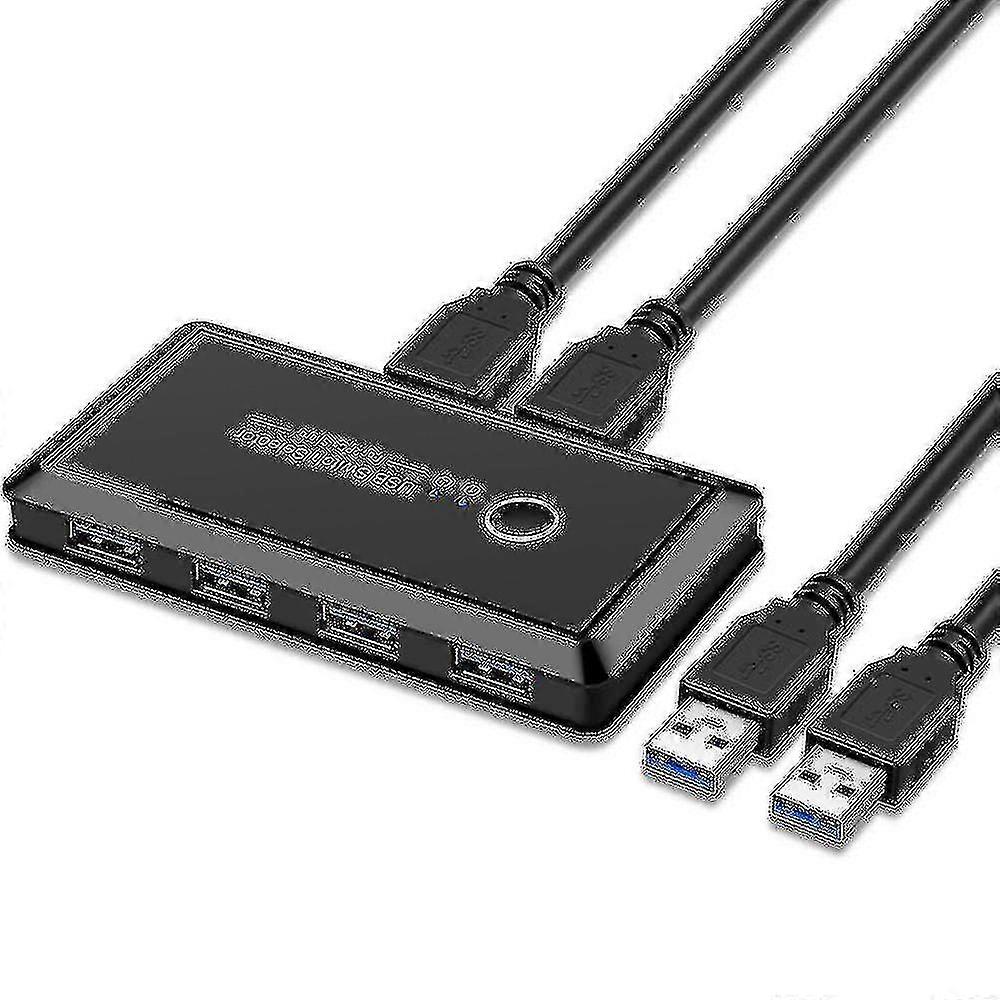 Usb 3.0 Kvm Switch Selector 2 Pcs Share 4 Usb Devices Hub Adapter