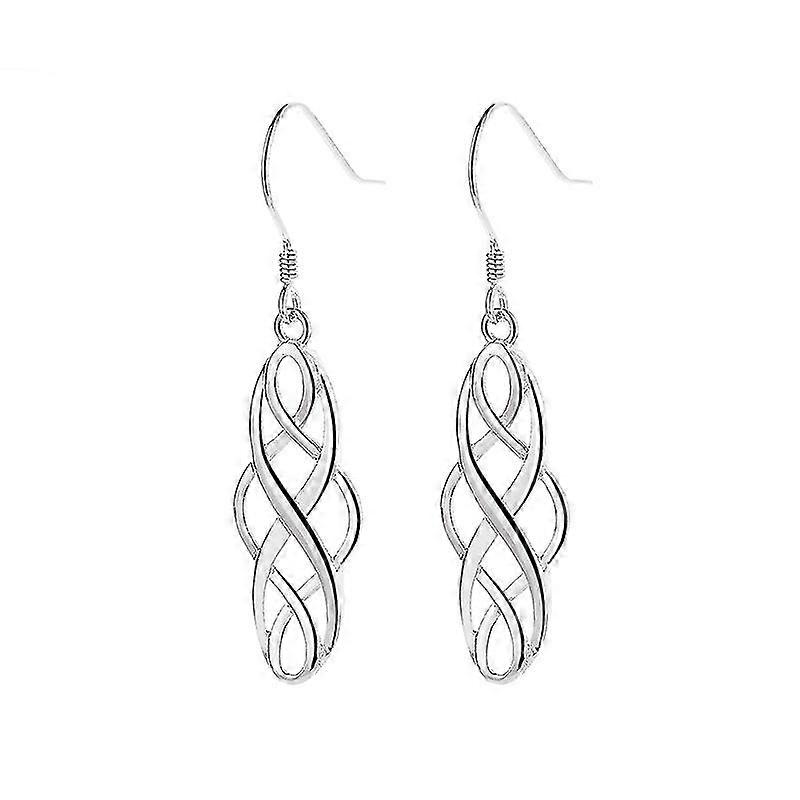 925 Silver Ear Hook Hollow Simple Twisted