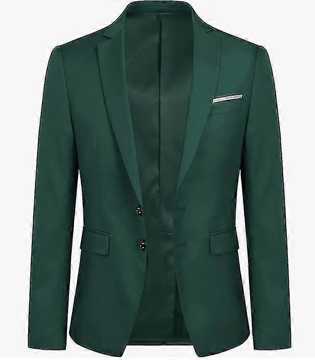 Men's Business Blazer Solid Slim Fit Jacket