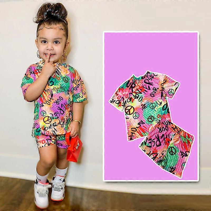 Filles Mode Imprimé Casual Costume Ample