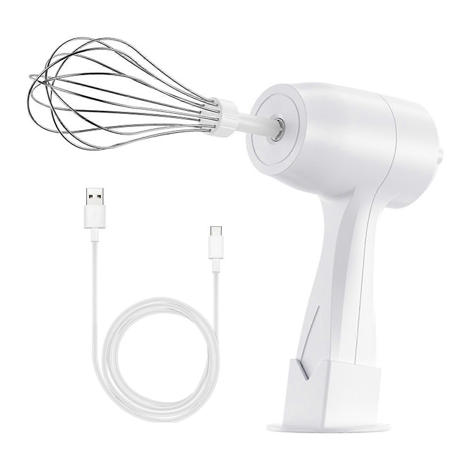 Electric Hand Mixer Cordless Rechargeable Egg Beater Handheld Egg Whisk Kitchen Tool for Baking