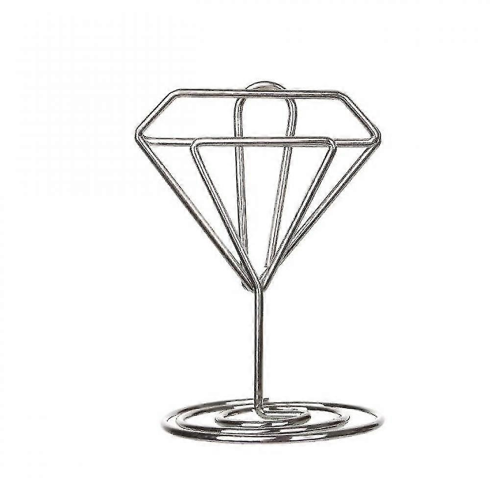 2pcs Diamond Shape Metal Photo Clip