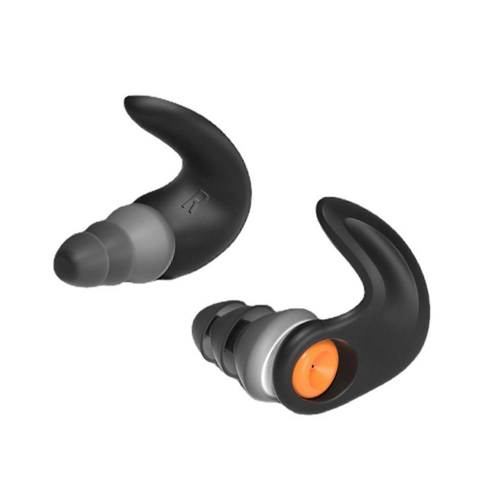 1 Pair Silicone Earplugs Hypoallergenic Soft Reusable Washable Noise Reduction Hearing Protection Work Study Sleeping Silent Earplugs