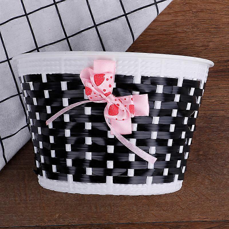 Bicycle Basket Front Bag Bike Bowknot Front Basket For Children Girl cycling