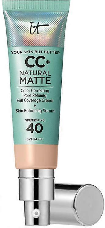 IT Cosmetics CC+ Natural Matte Base de Maquillaje en Crema SPF40 #Fair Light 32 ml