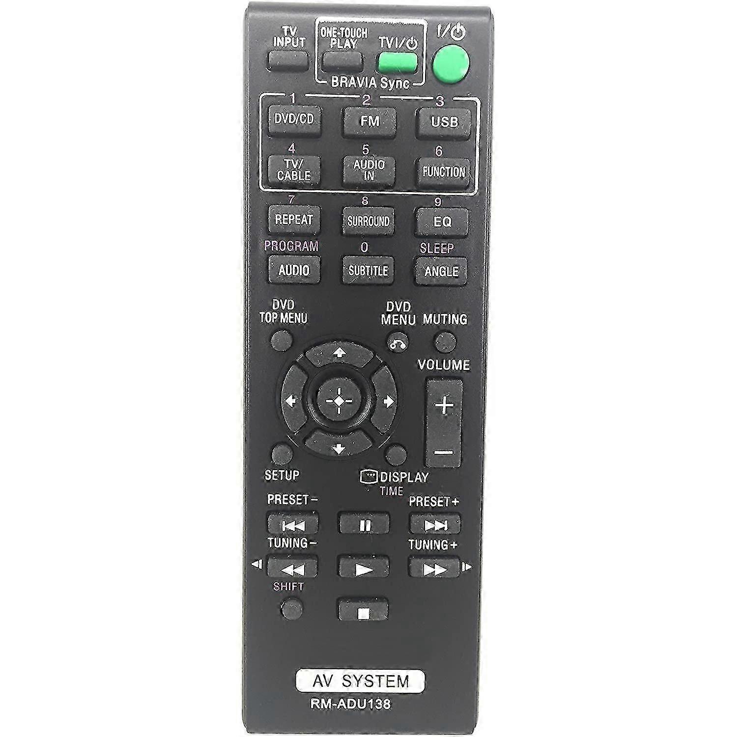 Télécommande RM-ADU138 pour système home cinéma Sony