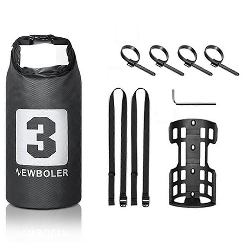 Type A NEWBOLER 1 Bike Front Fork Pannier Bag (3L) + 1 Front Fork Rack + 2 Adjustable Straps + 4