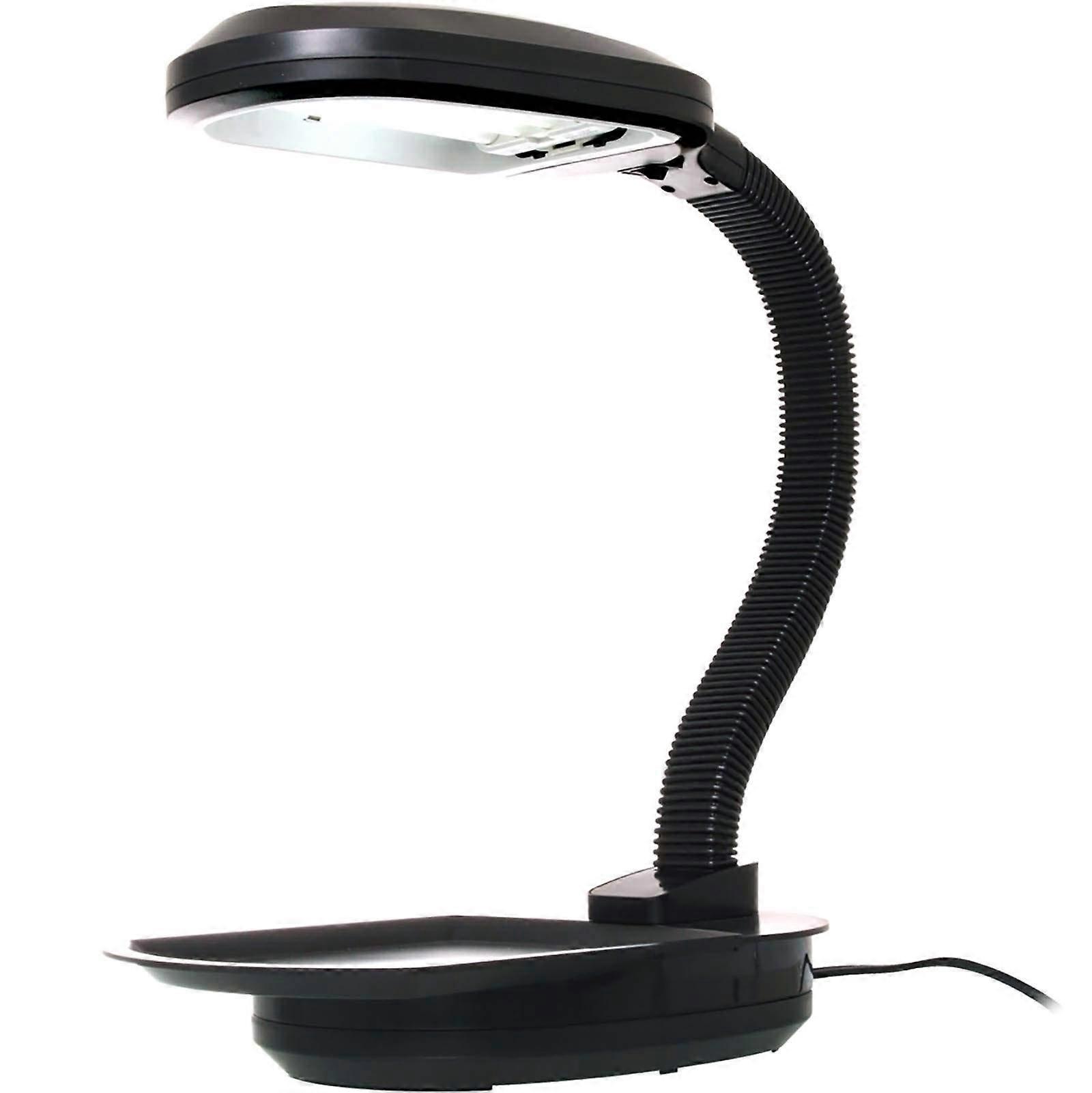 Desktop Plant Light with 27-Watt CFL Bulb, Black Color, Indoor Grow Light for Herbs and Seedlings