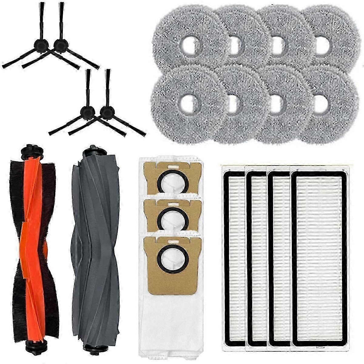Accessory Kit for L20 Ultra, for X20 Pro / X20 Robot Vacuum, Brushes,Filters,Mop Cloths,Dust Bags