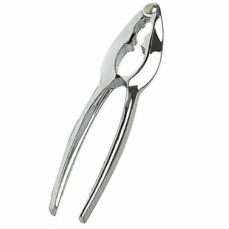Easy To Use Nut Cracker Sheller Walnut Convenient Plier V4i0 Almond Walnut.(silver)(1pcs)