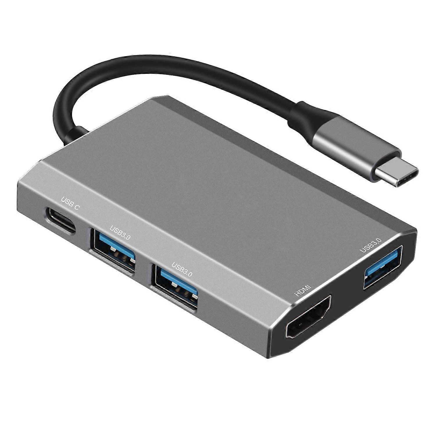 INF 5-in-1 Type-C Hub Adapter with HDMI, USB 3.0, and USB-C PD