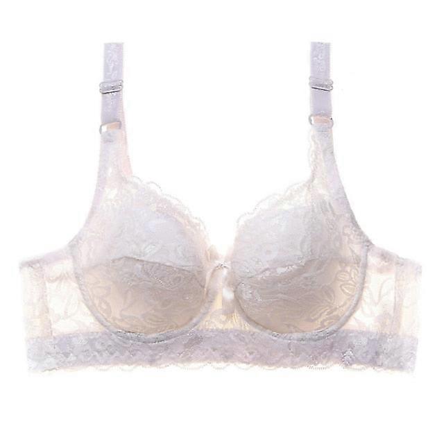 Women's Push Up Bras 34 Cup Lace Pure Color Hook & Eye Daily Wear Poly 1pc Plus Size