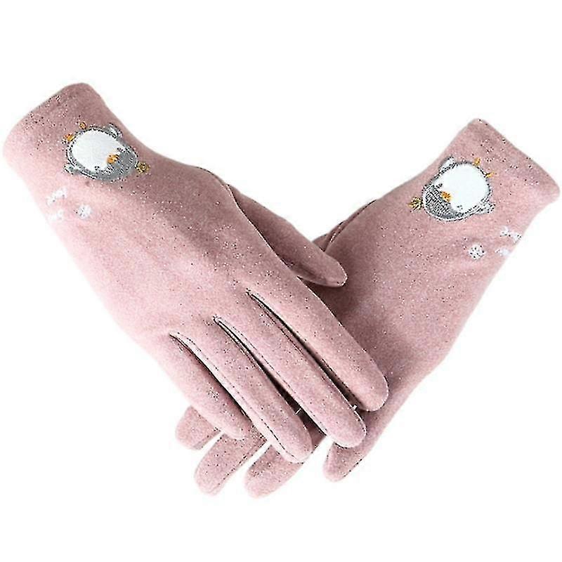 Women Elastic Full Finger Gloves Touchscreen Gloves Winter Warm Riding Gloves