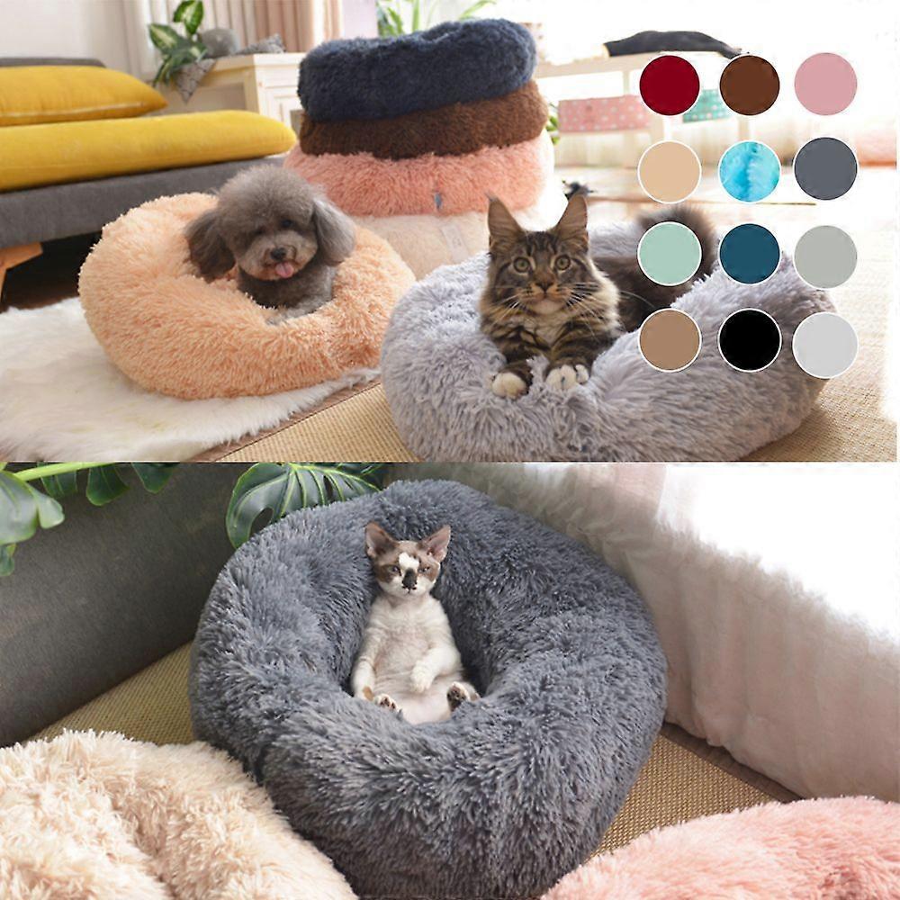 Soft Plush Round Pet Bed Cat Soft Bed Cat Bed for Cats Small Dogs