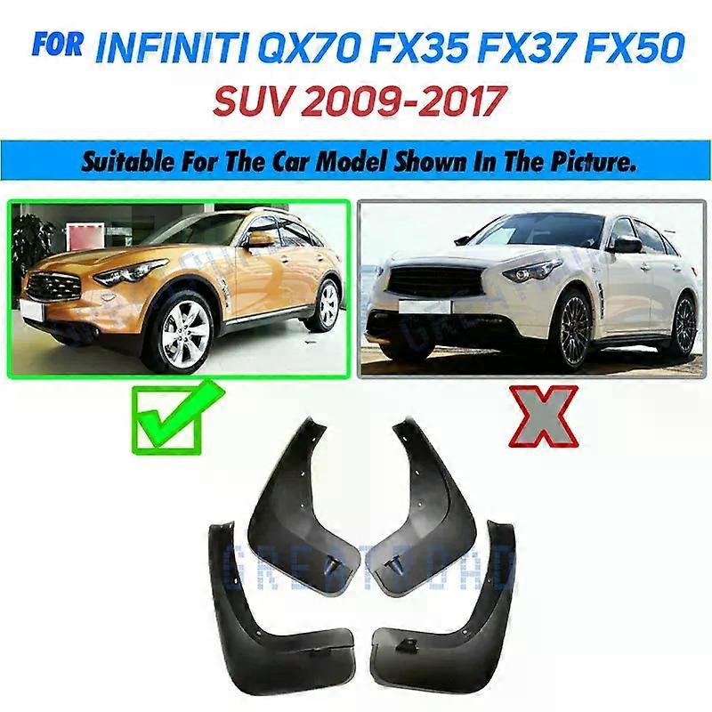 Garde-boue exquis pour Infiniti FX35 FX37 FX50 QX70 2009 - 2017 Garde-boue Garde-boue Garde-boue Avant Arrière 2011 2012 2012 2014 2015 2016
