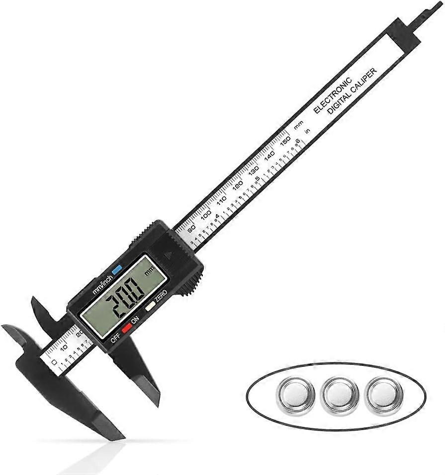 High-Precision Digital Caliper, Electronic Measuring Tool, Inch And Millimeter Conversion, Safety Design, Large Lcd Screen For Easy Reading