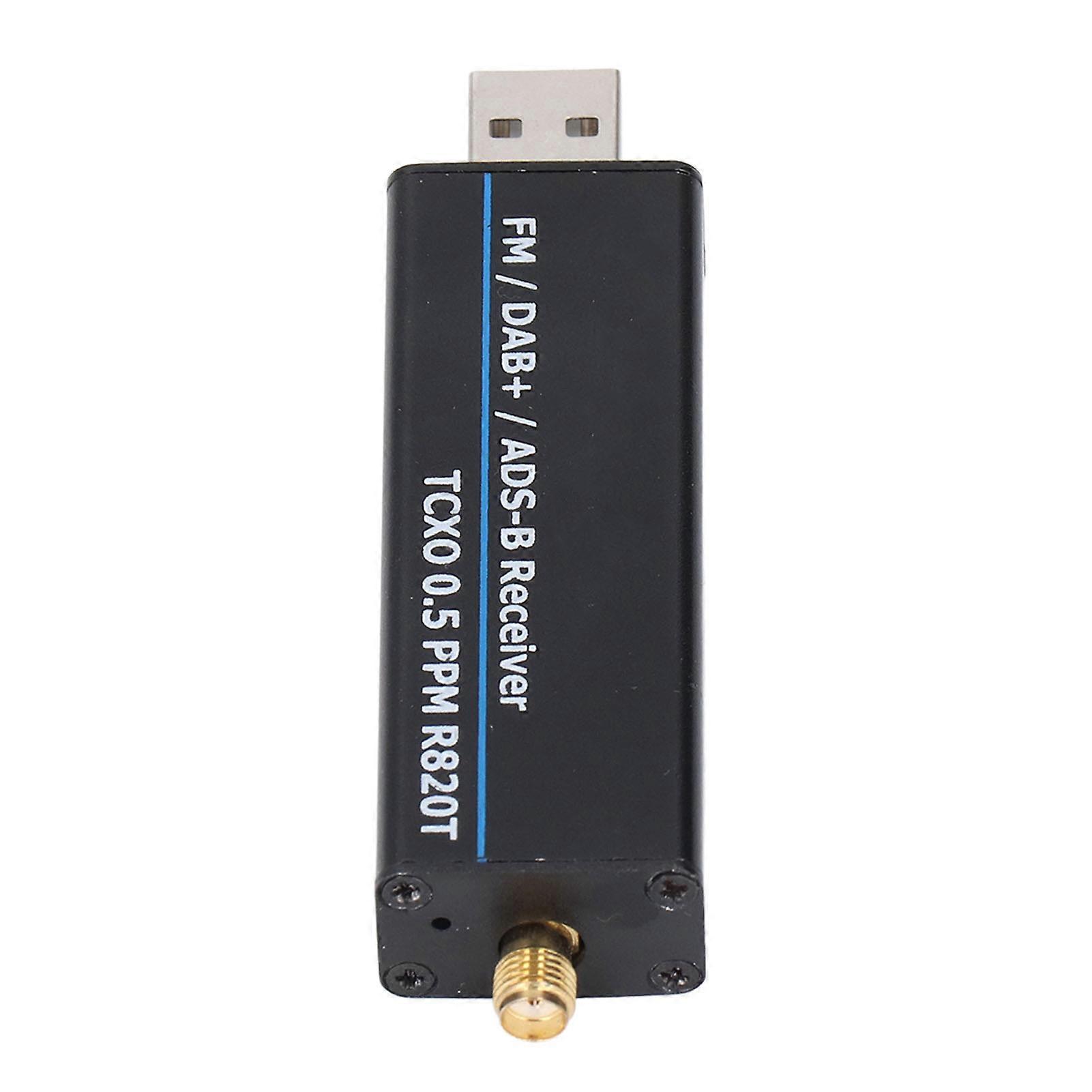 RTL SDR-Empfänger 100KHz bis 1766MHz RTL2832U R820T2 0,5PPM TCXO Software Defined Radio Empfänger