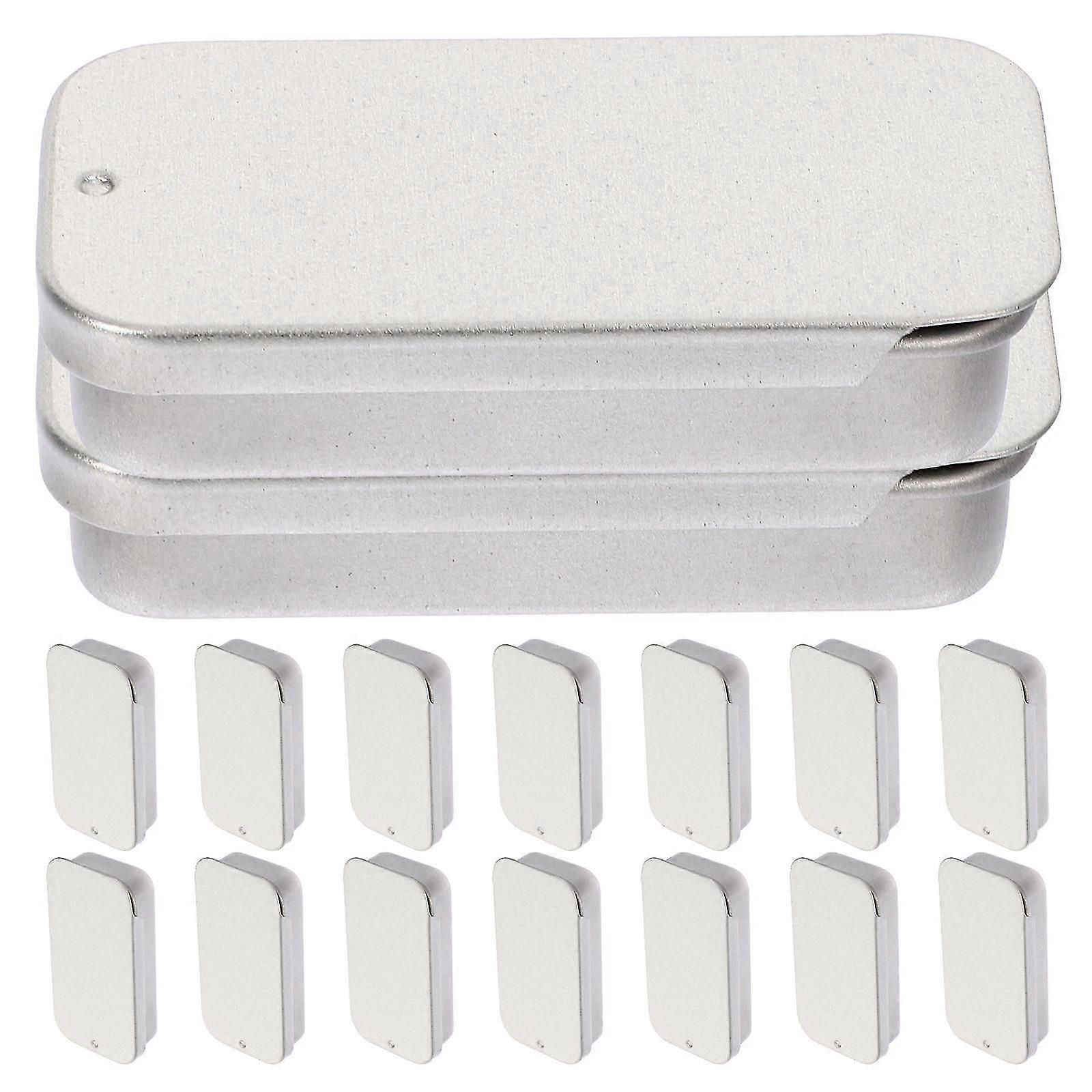 16Pcs Small Tinplate Boxes Push Lid Tinplate Boxes Perfume Balm Boxes Portable Candy Tins