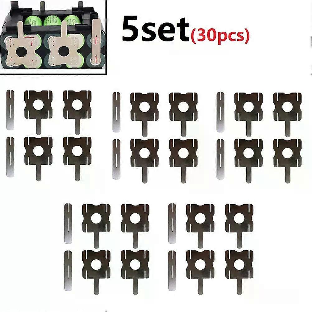 30PCS Lithium Battery Nickel Sheets Polygonal Battery Pack Nickel Sheet For Spot Welding Machine Batteries Connection Sheets