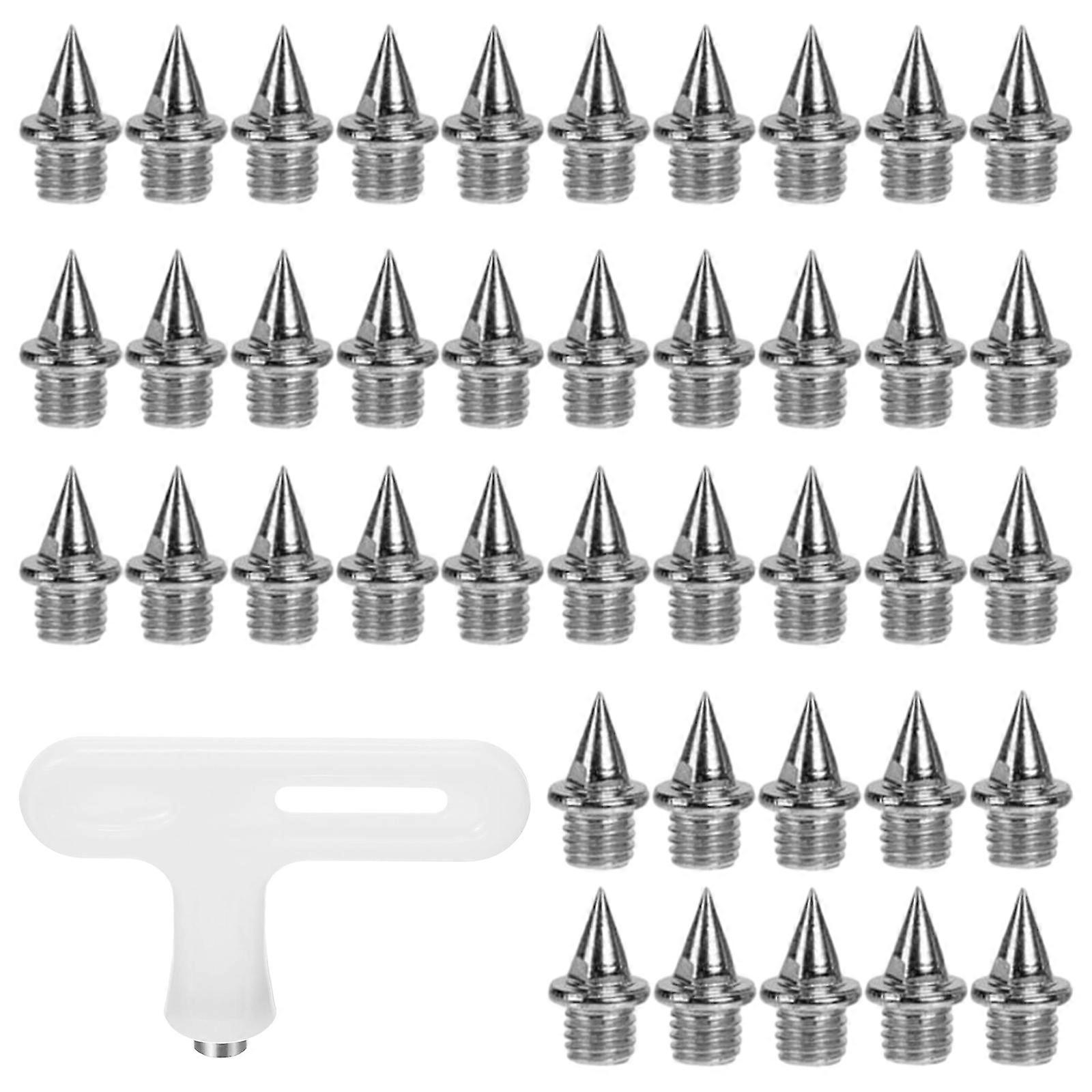 Running Speed Improvement Spikes, Pyramid Needle Shape For Track Sprint Activities, Quality Stainless Steel Cross Country Spikes With Versatile Use