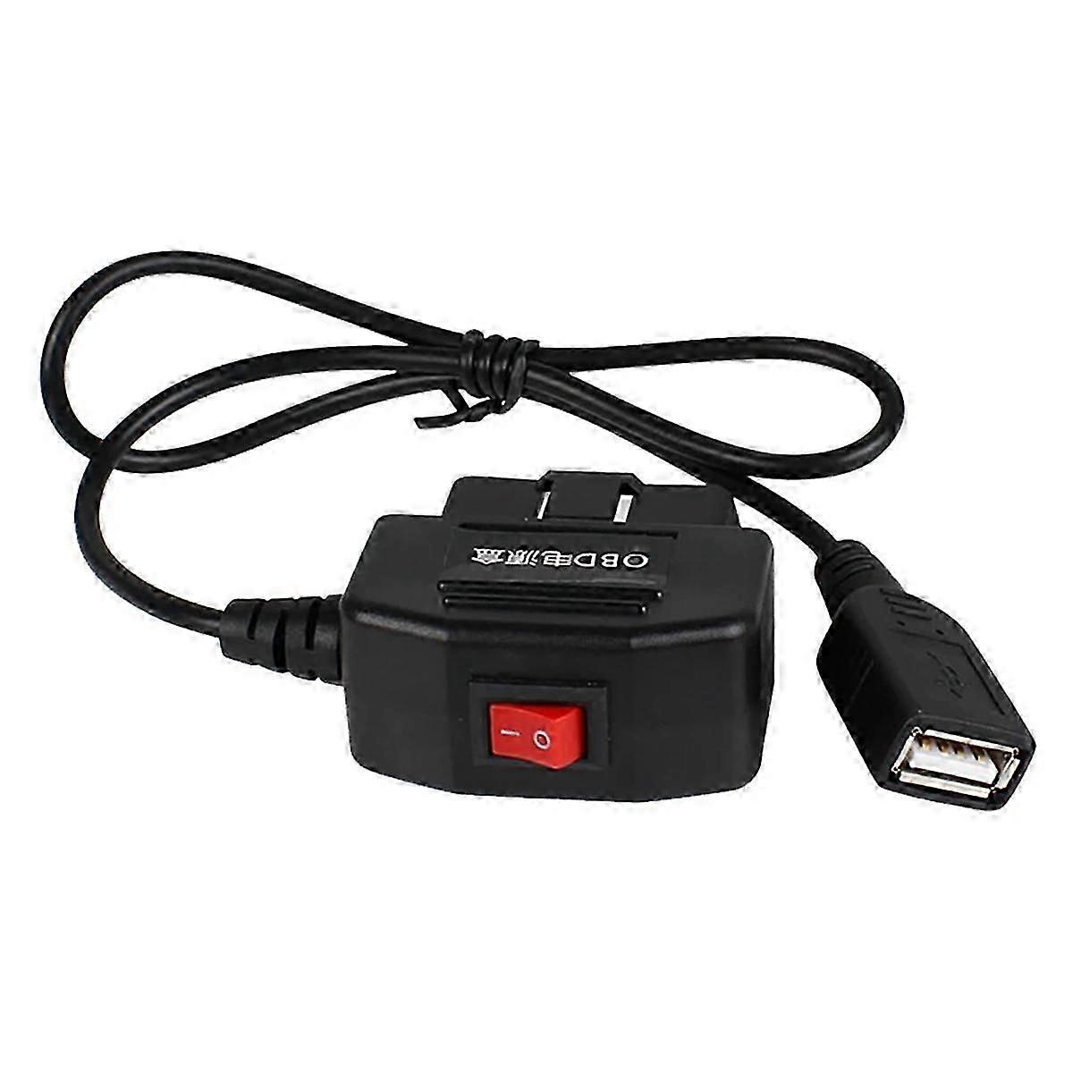 Car DVR Hardwire Kit for Low Vol Protection 5V 3A USB Port Car Charge Cable OBD Dashcam 24H Parking Monitoring Accessory